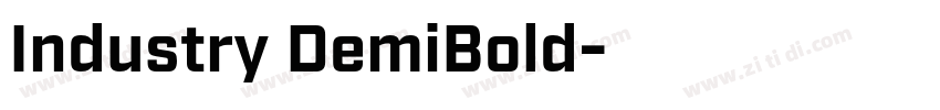 Industry DemiBold字体转换